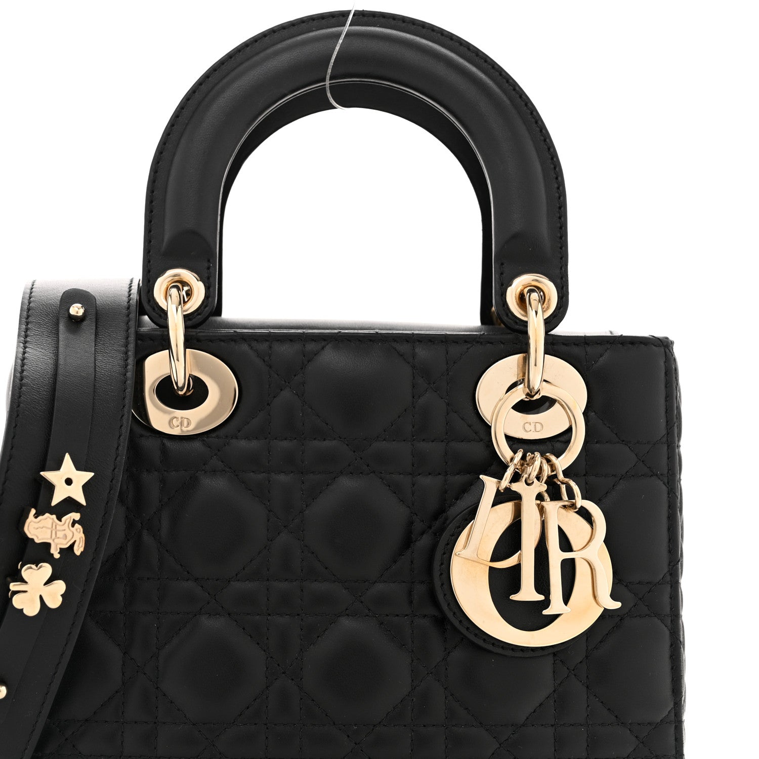 Christian Dior Lambskin Cannage Small My ABCDior Lady Dior Black 8 of 13