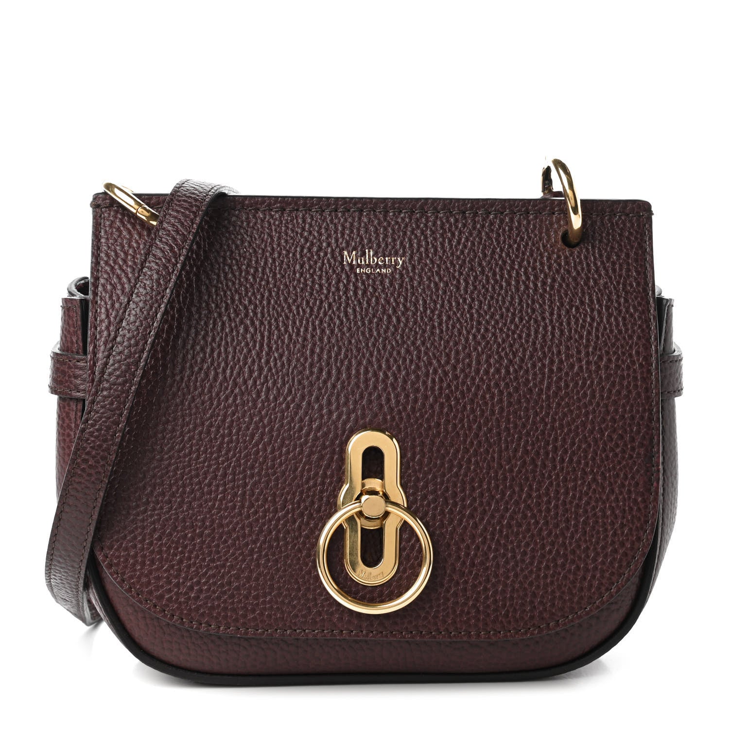 Mulberry Small Classic Grain Amberley Satchel Oxblood 1 of 9