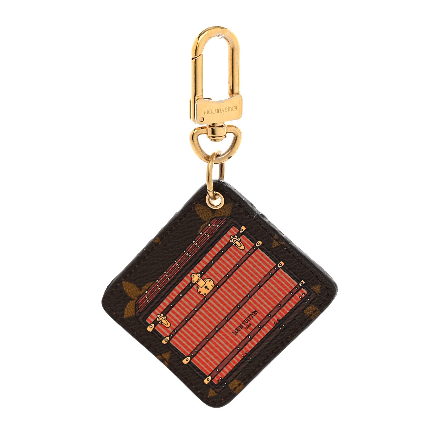 Louis Vuitton Monogram Illustre Trunk Key Holder Bordeaux 1 of 4