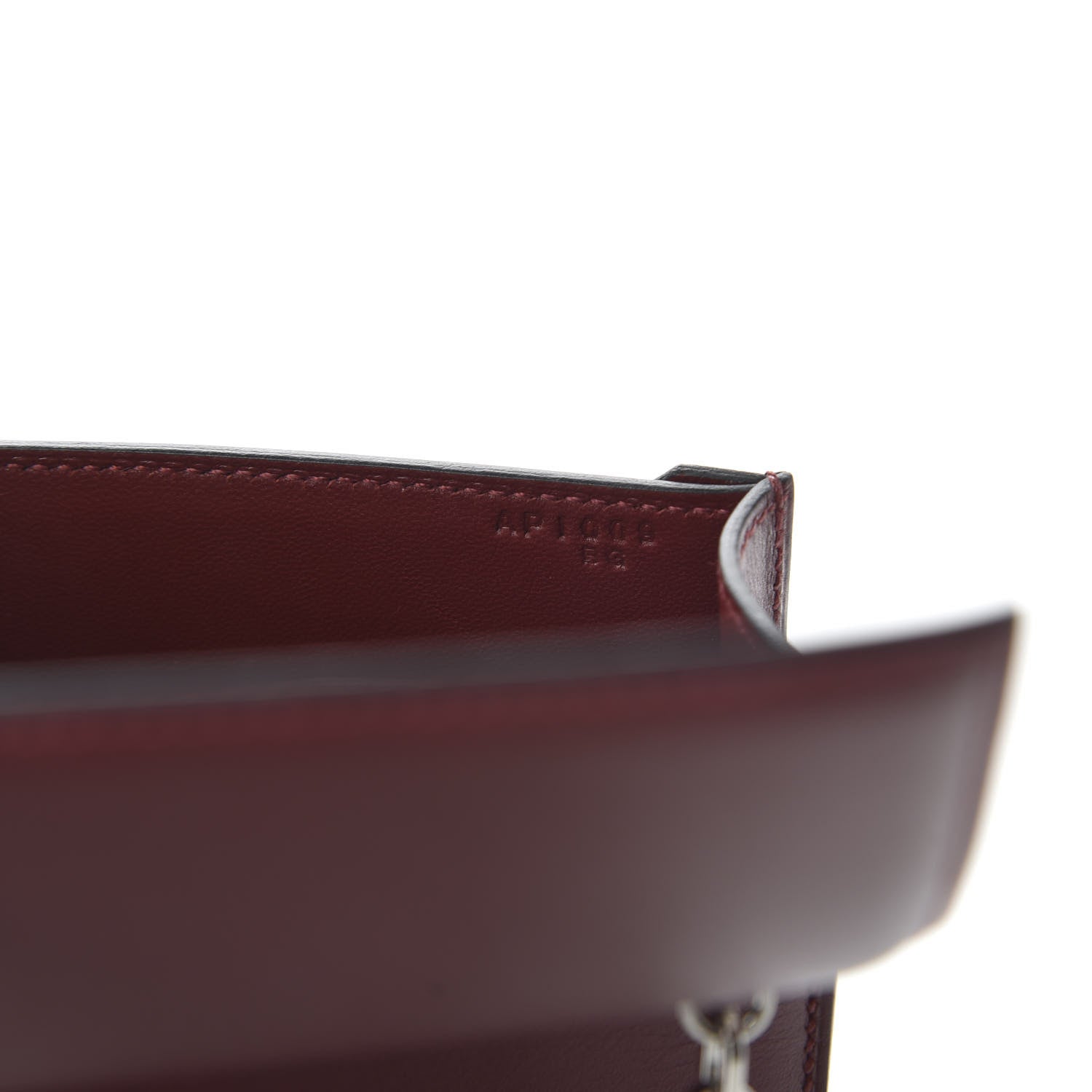 Hermes Tadelakt Mini Verrou Chaine Bag Rouge H 9 of 10