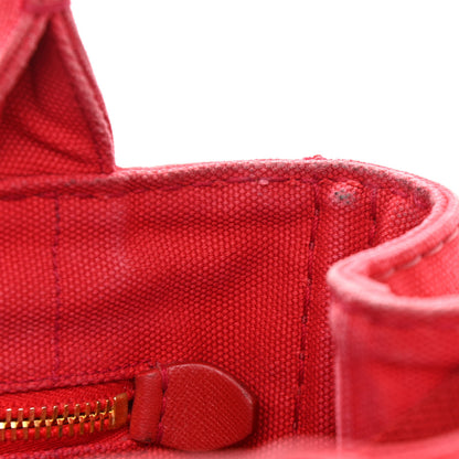 Prada Canapa Small Logo Tote Rosso 15 of 21