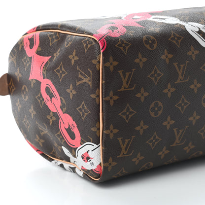 Louis Vuitton Monogram Bay Speedy 30 Rose Ballerine Poppy 7 of 8