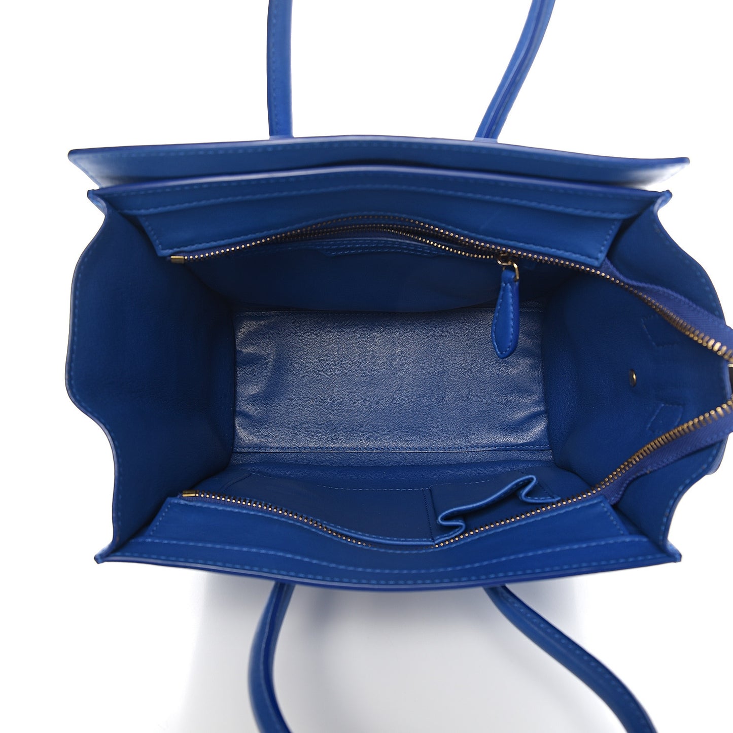 Smooth Calfskin Micro Luggage Royal Blue