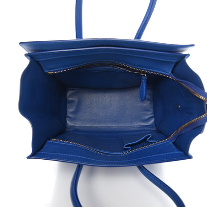 Celine Smooth Calfskin Micro Luggage Royal Blue 4 of 14