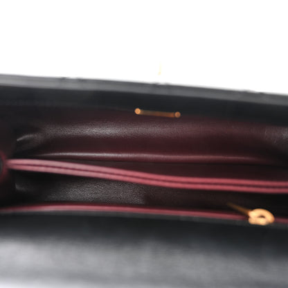 Chanel Calfskin Quilted Mini Logo Coco Handle Flap Black 5 of 10