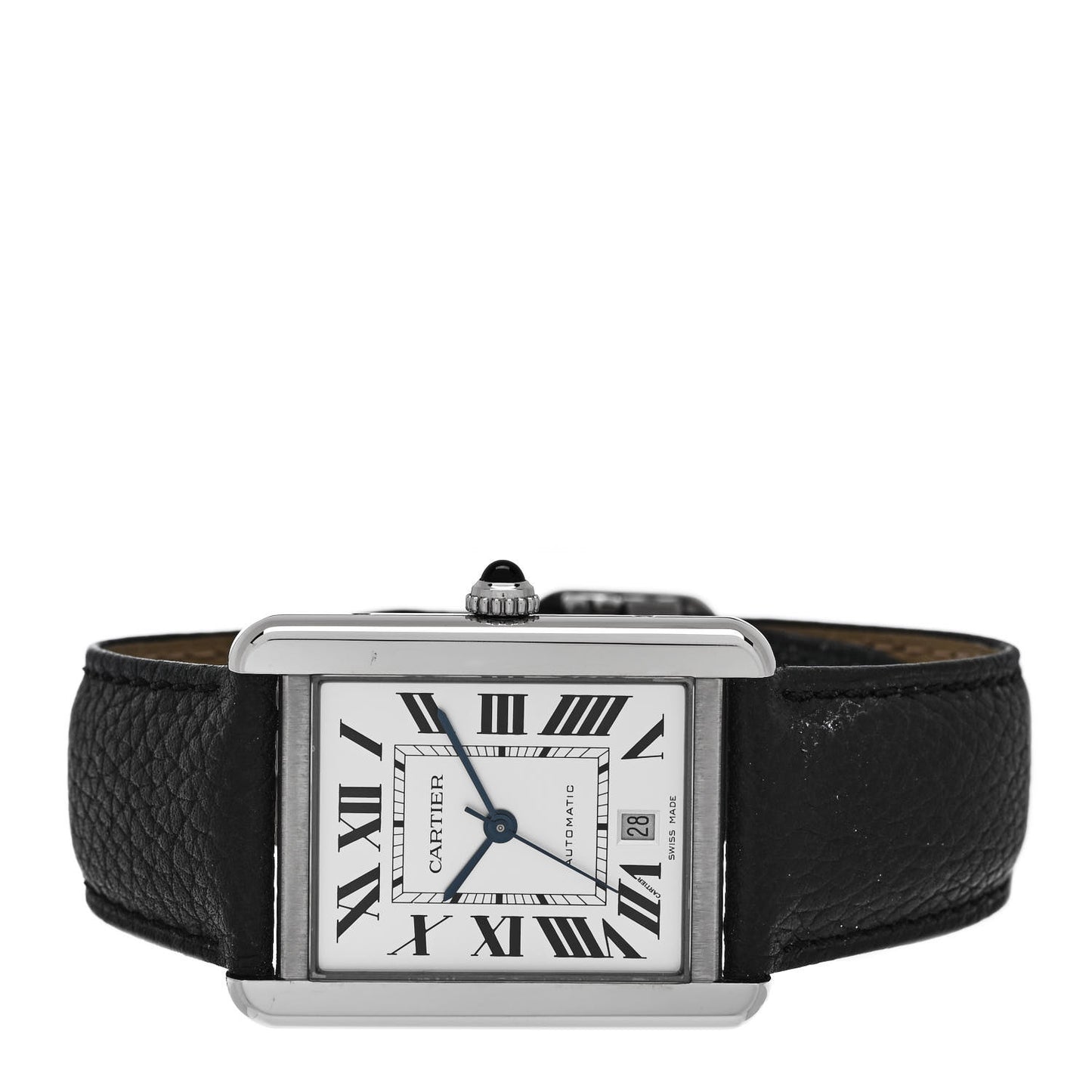 Stainless Steel Calfskin 31mm Tank Solo Automatic Watch