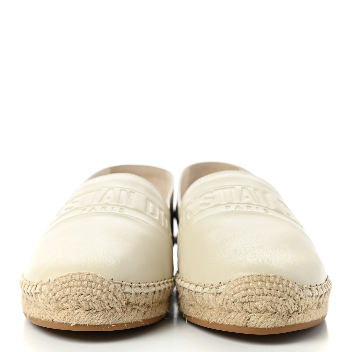 Christian Dior Lambskin Granville Espadrille 38 Off White 2 of 8