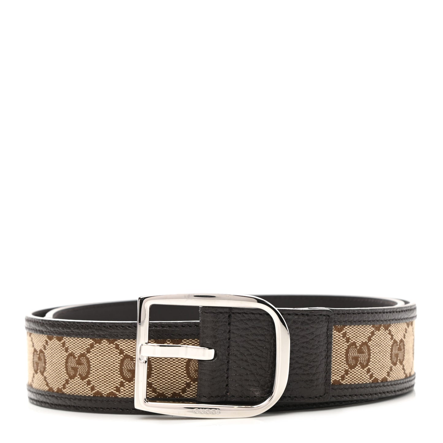 Monogram Dollar Calfskin 40mm Belt 85 34 Beige Ebony Testa di Moro