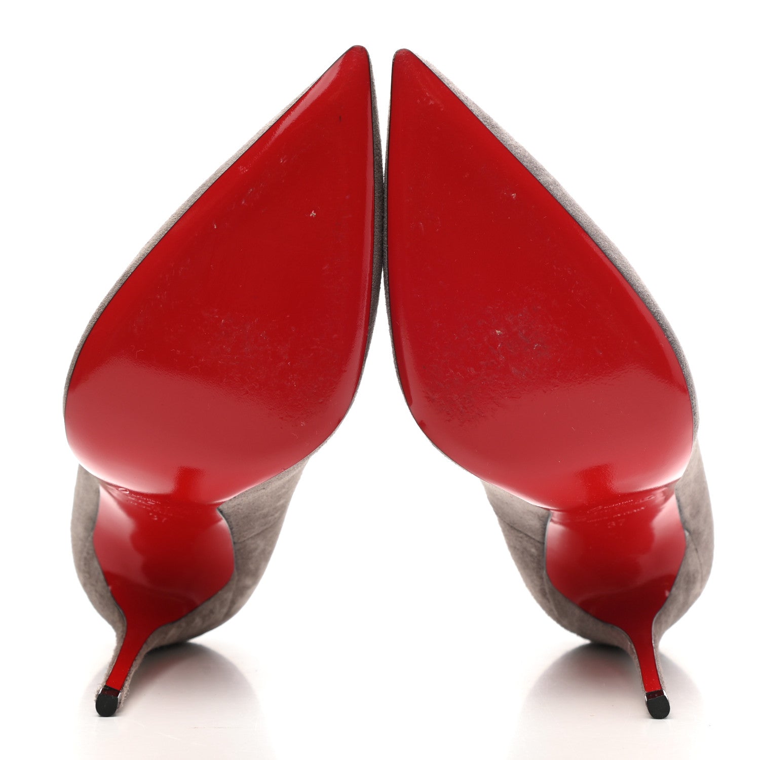 Christian Louboutin Veau Velours So Kate 120 Pumps 37 Storm 5 of 12
