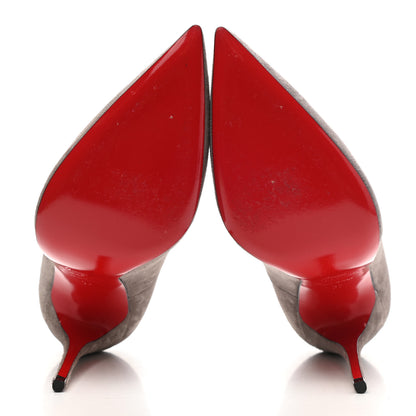 Christian Louboutin Veau Velours So Kate 120 Pumps 37 Storm 5 of 12