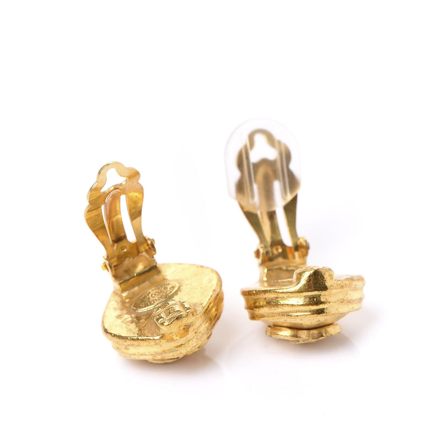 CC Clip On Earrings Gold