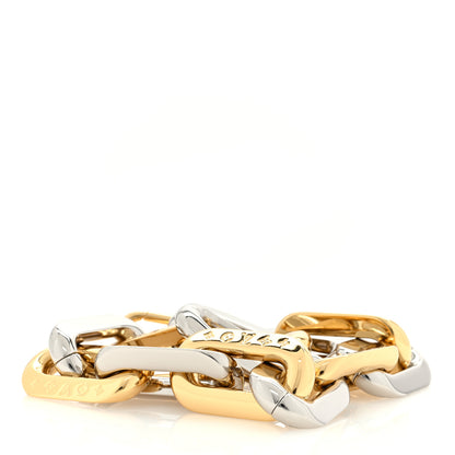 Louis Vuitton Metal Coussin Chain Strap Silver Gold 2 of 4