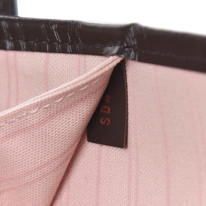 Louis Vuitton Damier Ebene Neo Neverfull MM Rose Ballerine 6 of 9