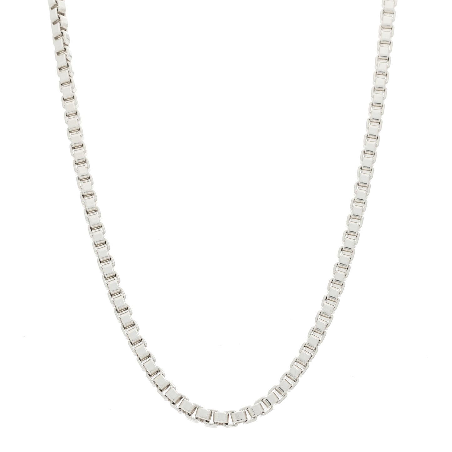Sterling Silver 4mm Venetian Link Necklace
