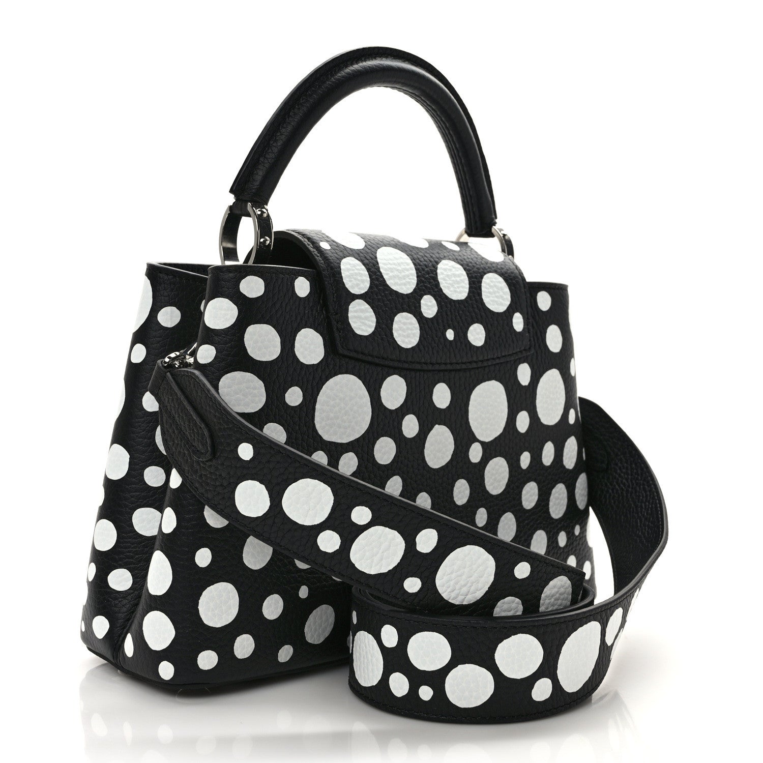 Louis Vuitton LOUIS VUITTON LV X YK Taurillon Capucines BB Black White 3 of 8