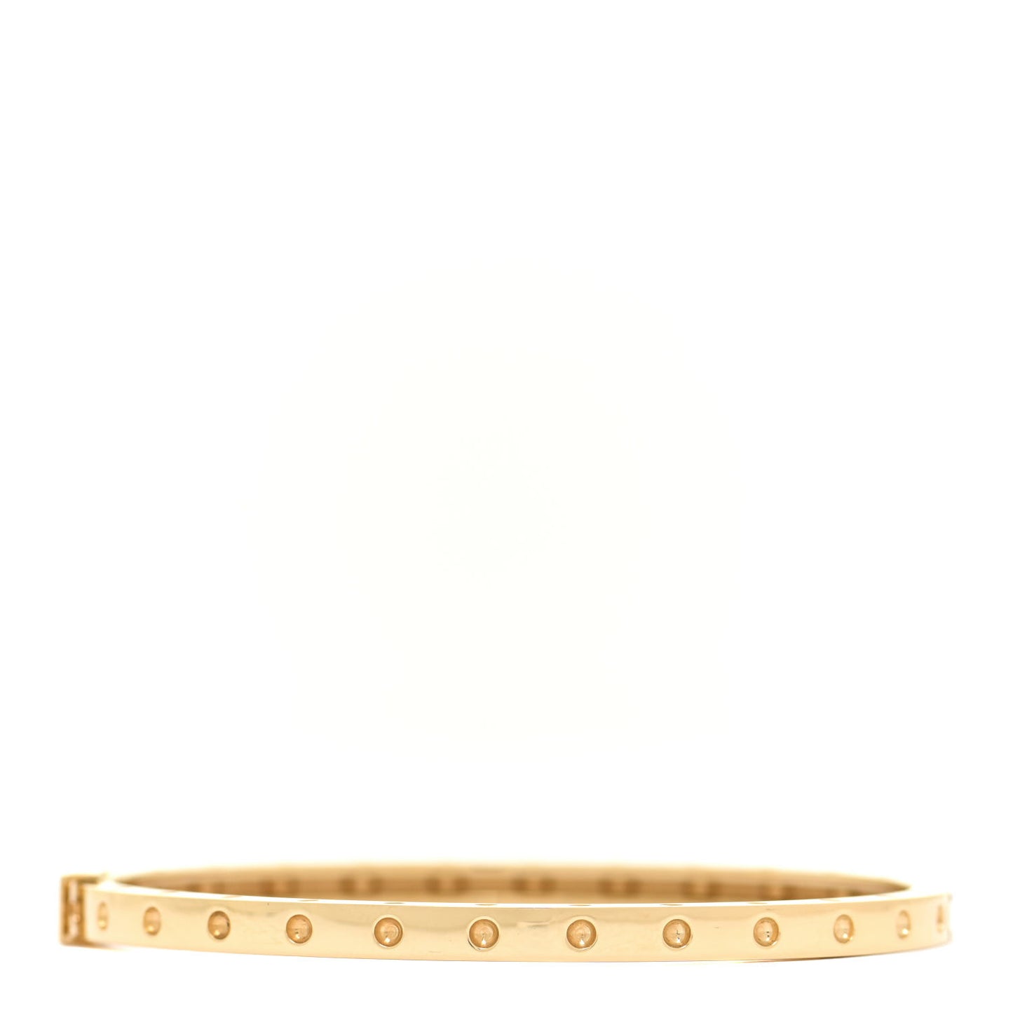 18K Yellow Gold Symphony Pois Moi Oval Bangle Bracelet