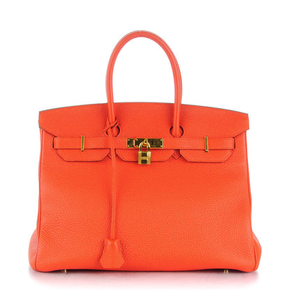 Hermes Togo Birkin 35 Capucine 1 of 26