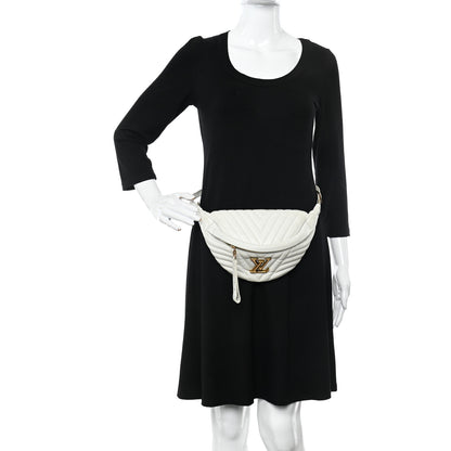 Louis Vuitton Calfskin Quilted New Wave Bumbag White 2 of 11