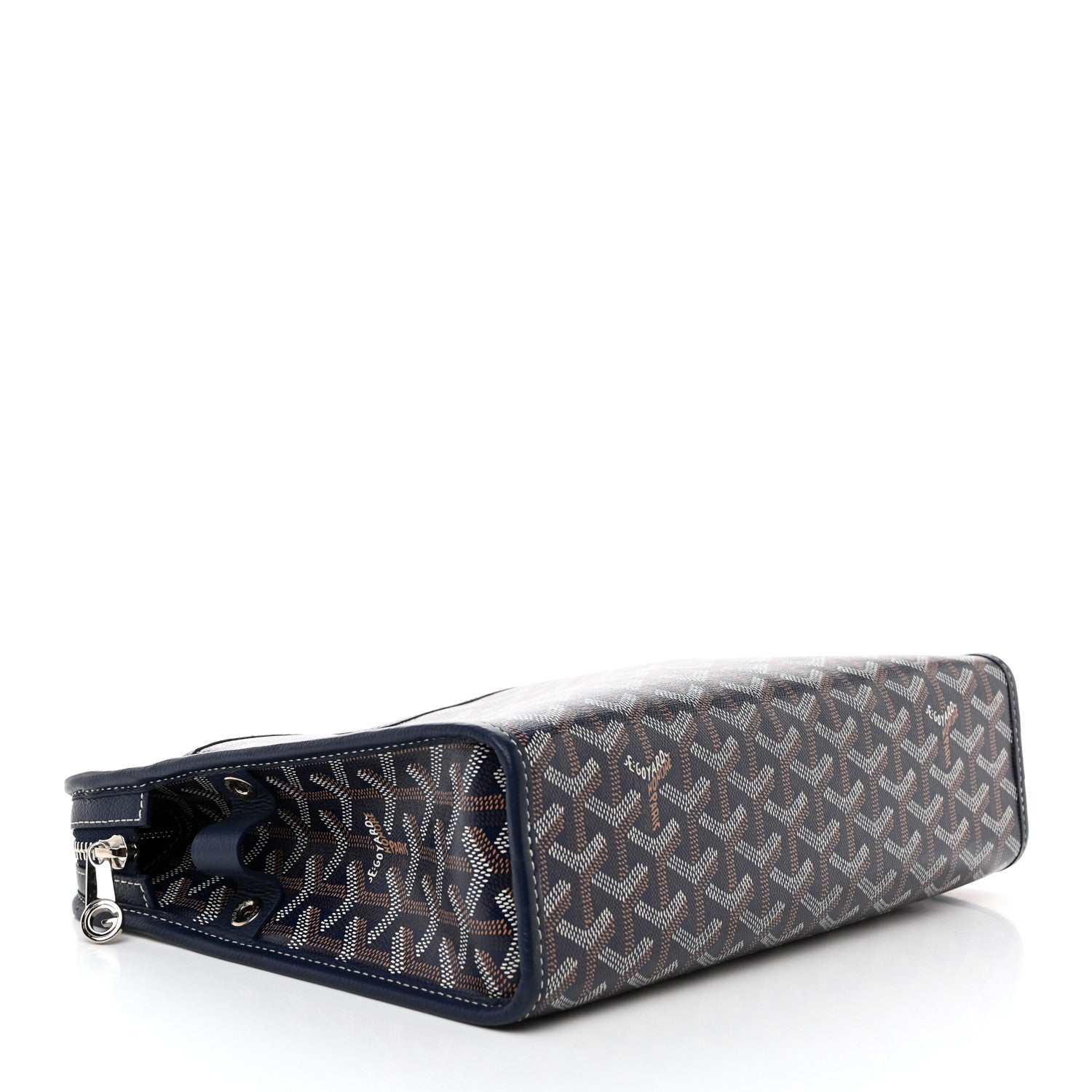 Goyard Goyardine Jouvence GM Toiletry Pouch Navy 4 of 7