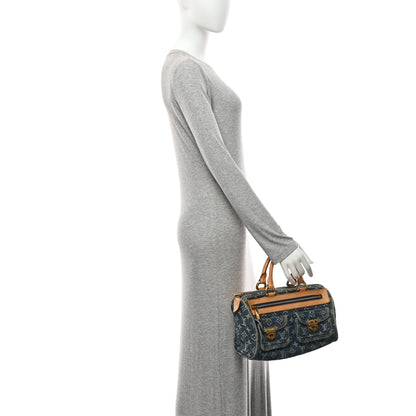 Louis Vuitton Monogram Denim Neo Speedy Blue 2 of 10