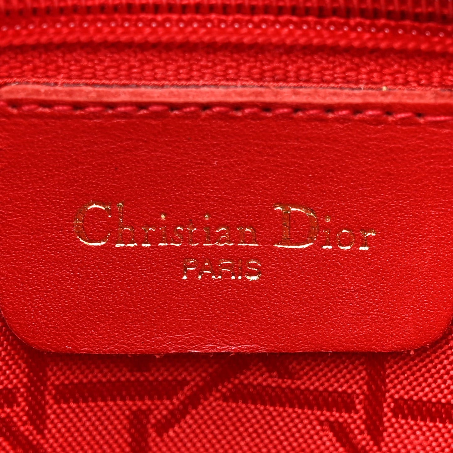 Nylon Cannage Medium Lady Dior Black
