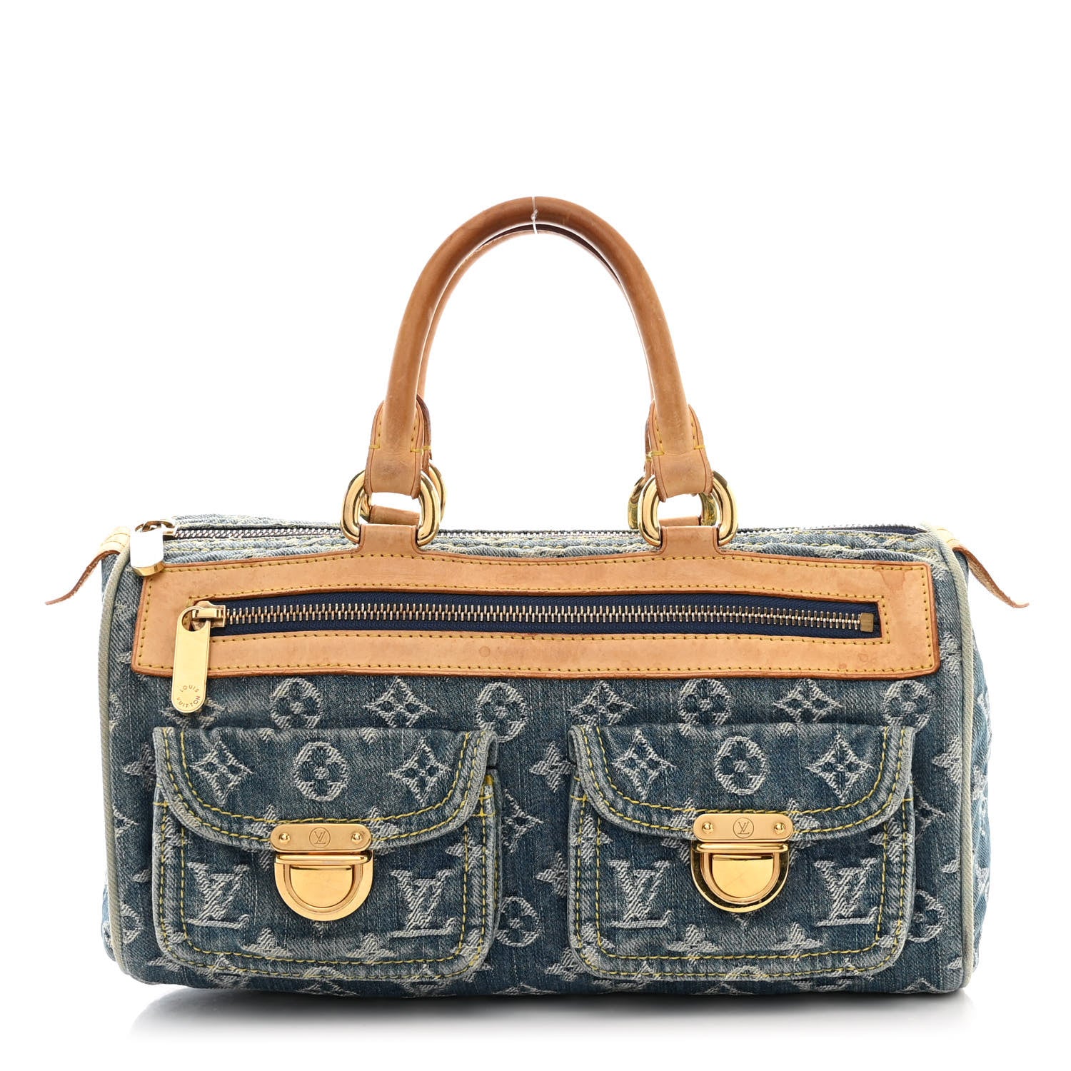 Louis Vuitton Monogram Denim Neo Speedy Blue 1 of 15
