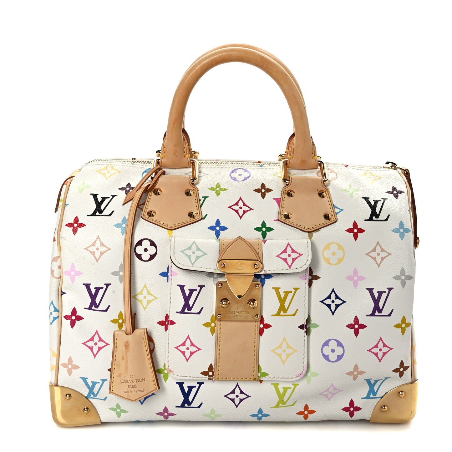 Monogram Multicolor Speedy 30 White