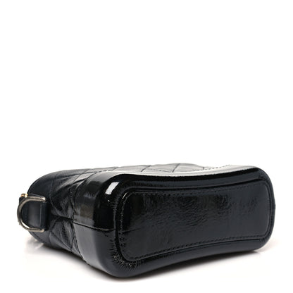 Chanel Patent Goatskin Quilted Small Gabrielle Hobo Black 4 of 12