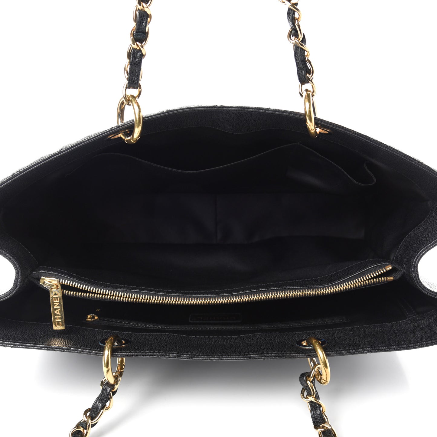 Caviar Quilted XL Grand Shopping Tote GST Black