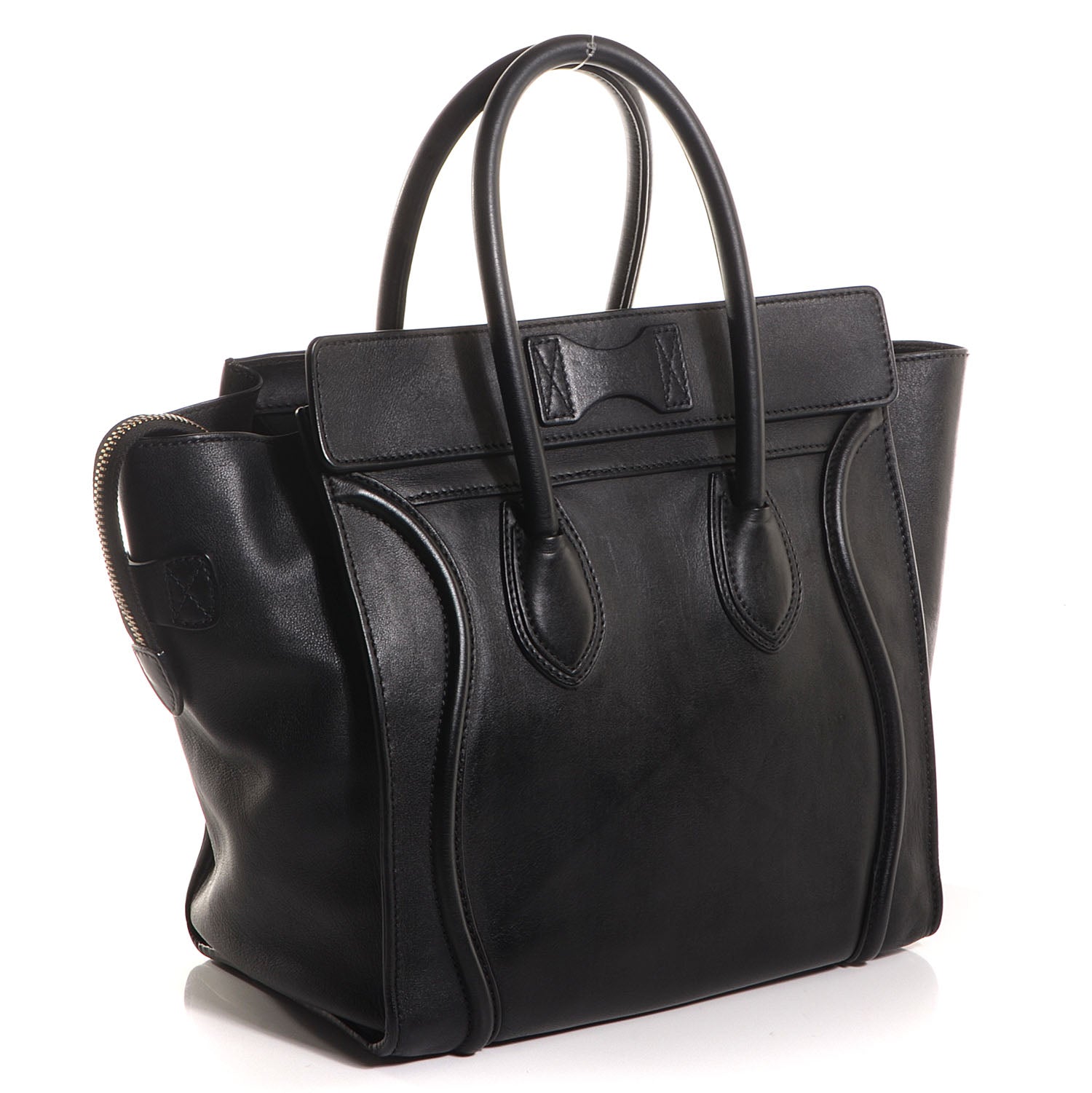 Celine Smooth Calfskin Mini Luggage Black 3 of 8