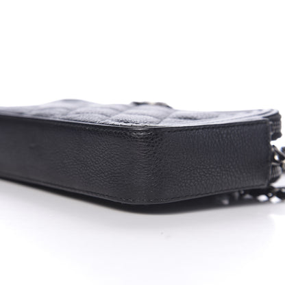 Chanel Caviar Quilted Small Boy Clutch With Chain Black 9 of 11