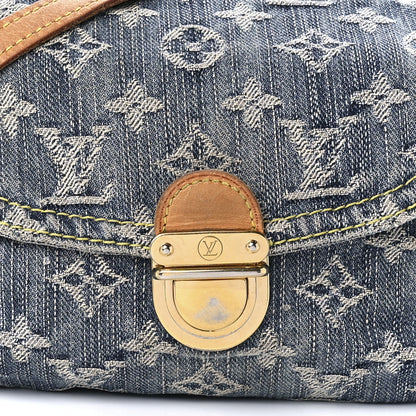 Louis Vuitton Monogram Denim Mini Pleaty Blue 7 of 8
