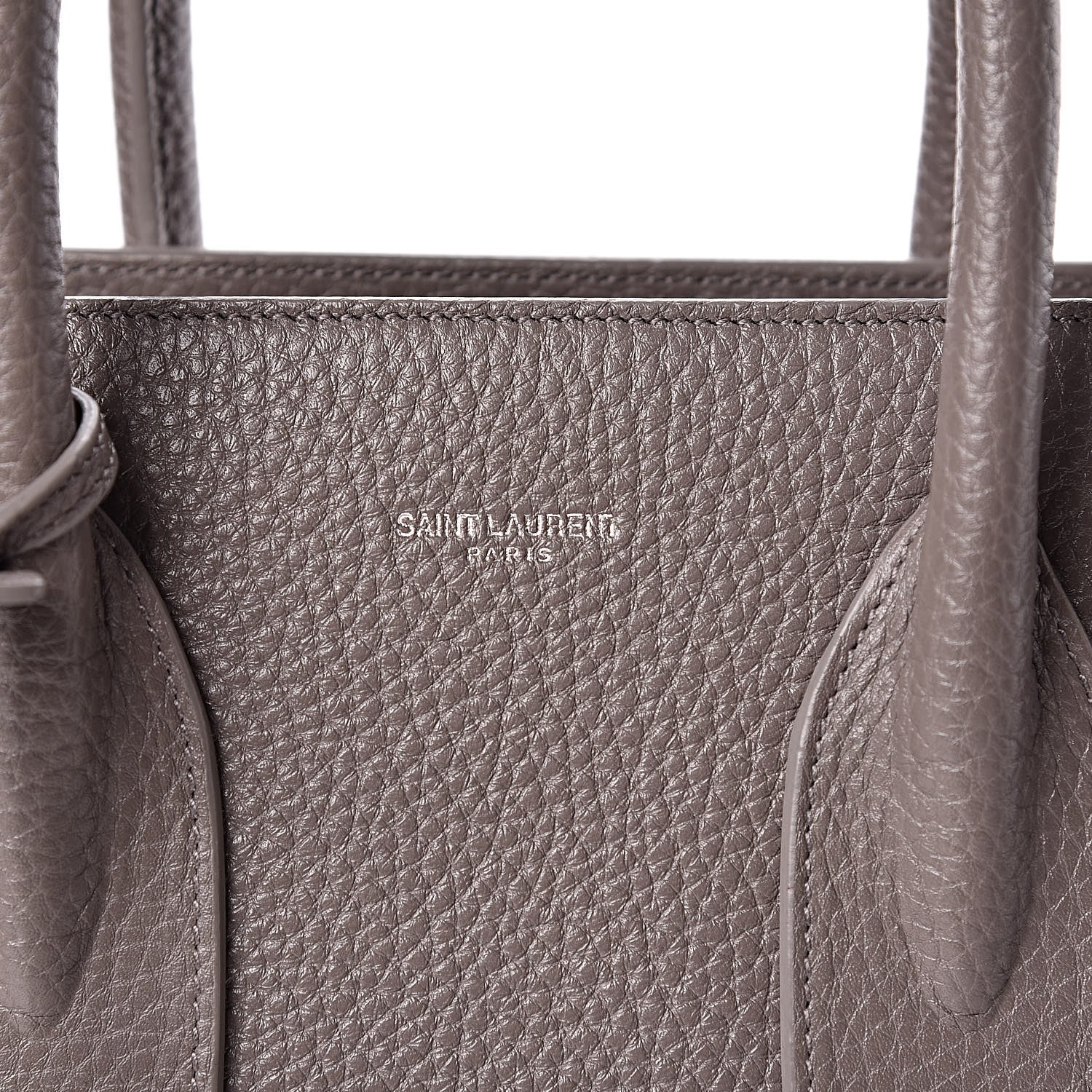 Saint Laurent Grained Calfskin Small Sac De Jour Fog 8 of 10