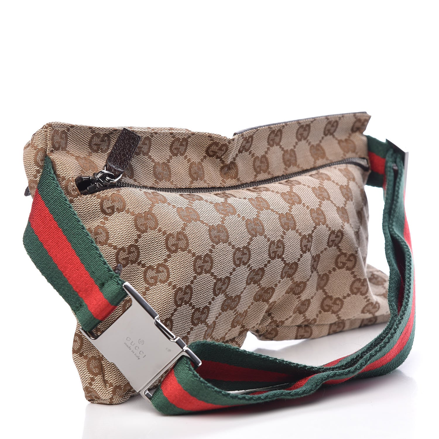 Gucci Monogram Web Belt Bag Dark Brown 3 of 10