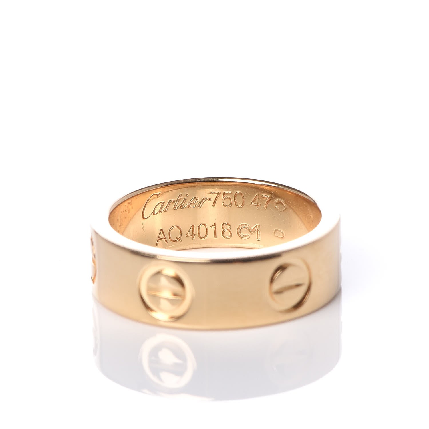Cartier 18K Yellow Gold 5.5mm LOVE Ring 47 4 4 of 4