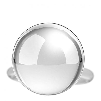 Tiffany Sterling Silver 15.75mm HardWear Ball Ring 50 5.25 1 of 5