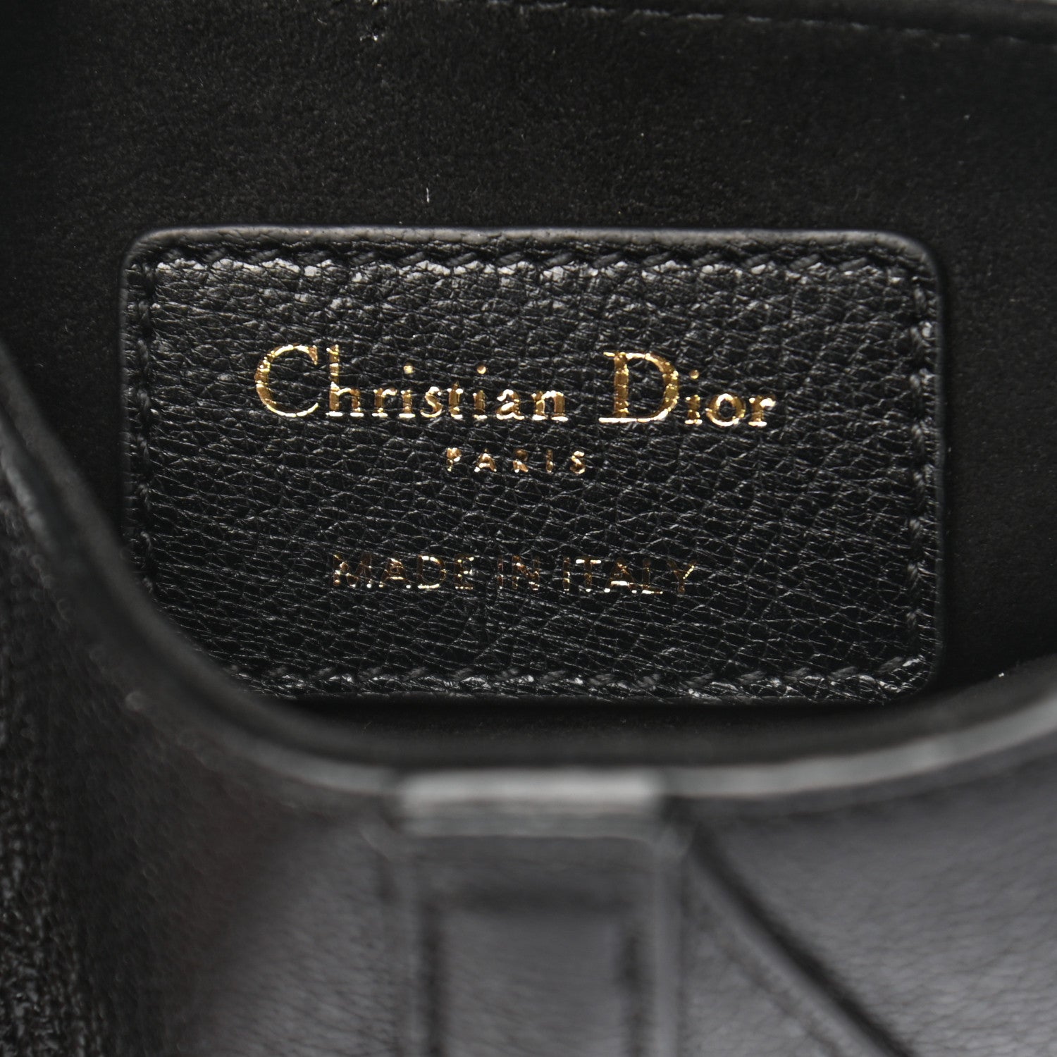 Christian Dior Goatskin Micro Saddle Bag Black 6 of 10