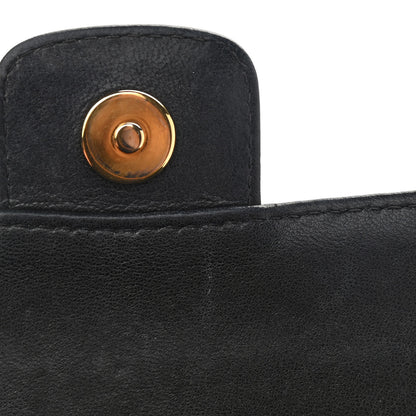 Chanel Lambskin Quilted Mini Chocolate Bar Camellia Flap Black 9 of 13