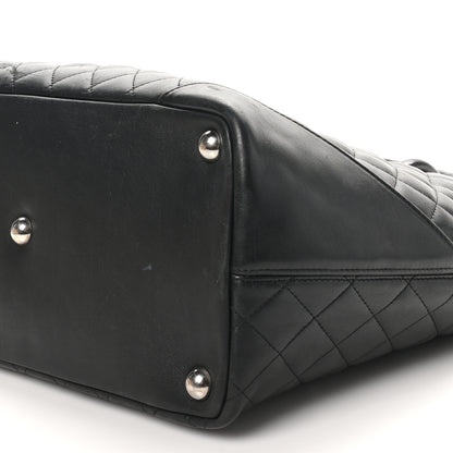 Chanel Calfskin Quilted Large Cambon Tote Black White 10 of 10