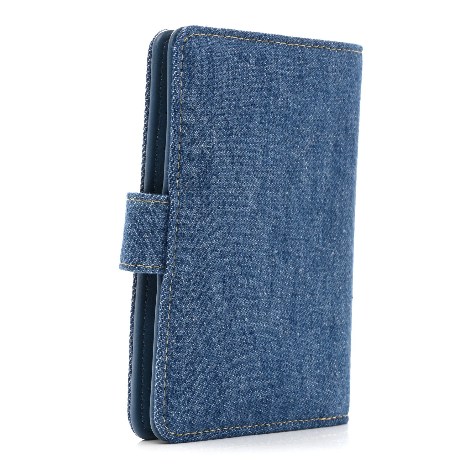 Chanel Denim Passport Holder Blue 3 of 9