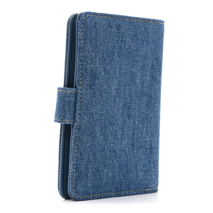 Chanel Denim Passport Holder Blue 3 of 9