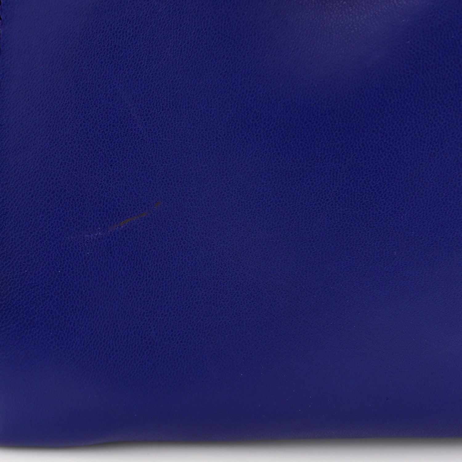 Versace Lambskin Palazzo Chain Evening Bag Blue 10 of 10
