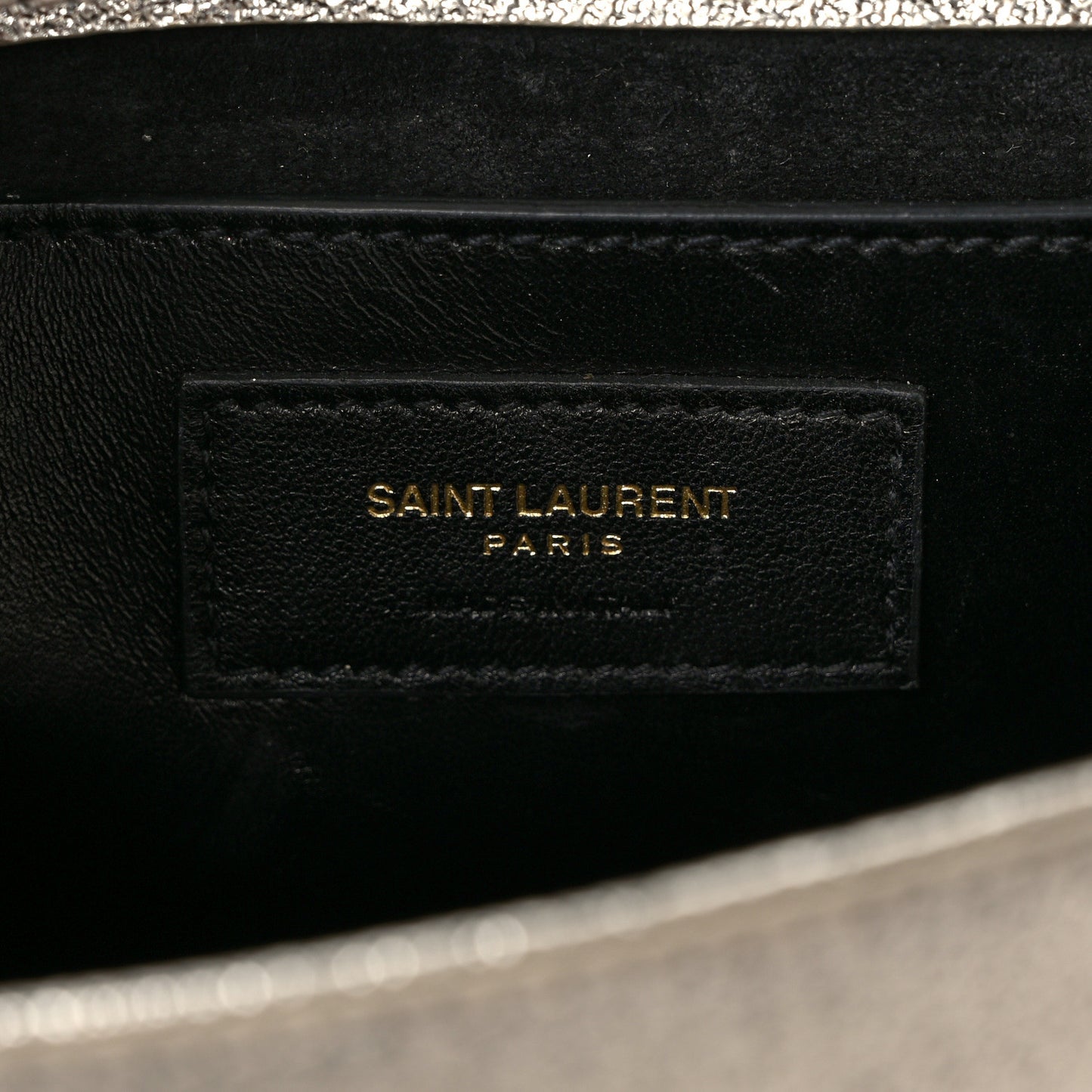 Metallic Calfskin Small Classic Monogram Kate Satchel Gold