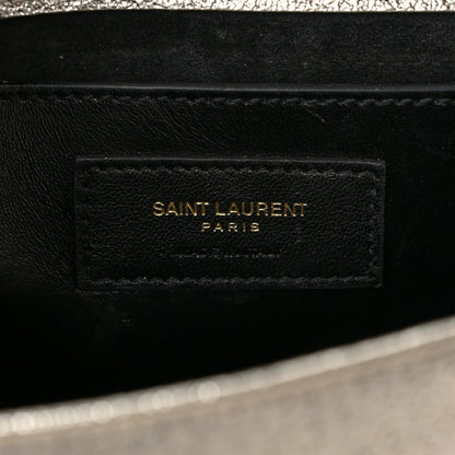 Saint Laurent Metallic Calfskin Small Classic Monogram Kate Satchel Gold 6 of 9