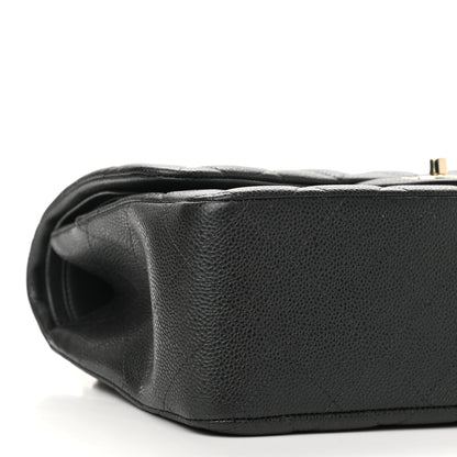 Chanel Caviar Quilted Jumbo Double Flap Dark Grey 5 of 12