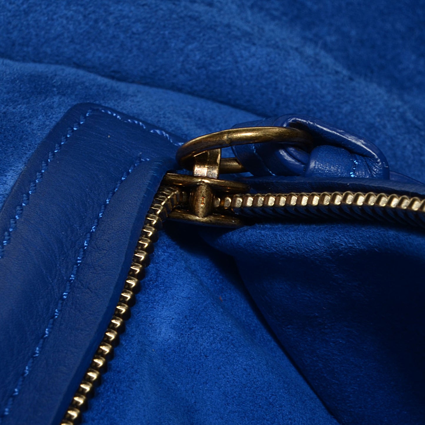 Supple Calfskin Medium Phantom Luggage Royal Blue