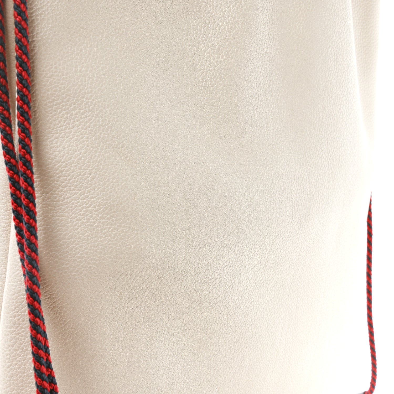 Gucci Calfskin Logo Drawstring Backpack Mystic White 10 of 12