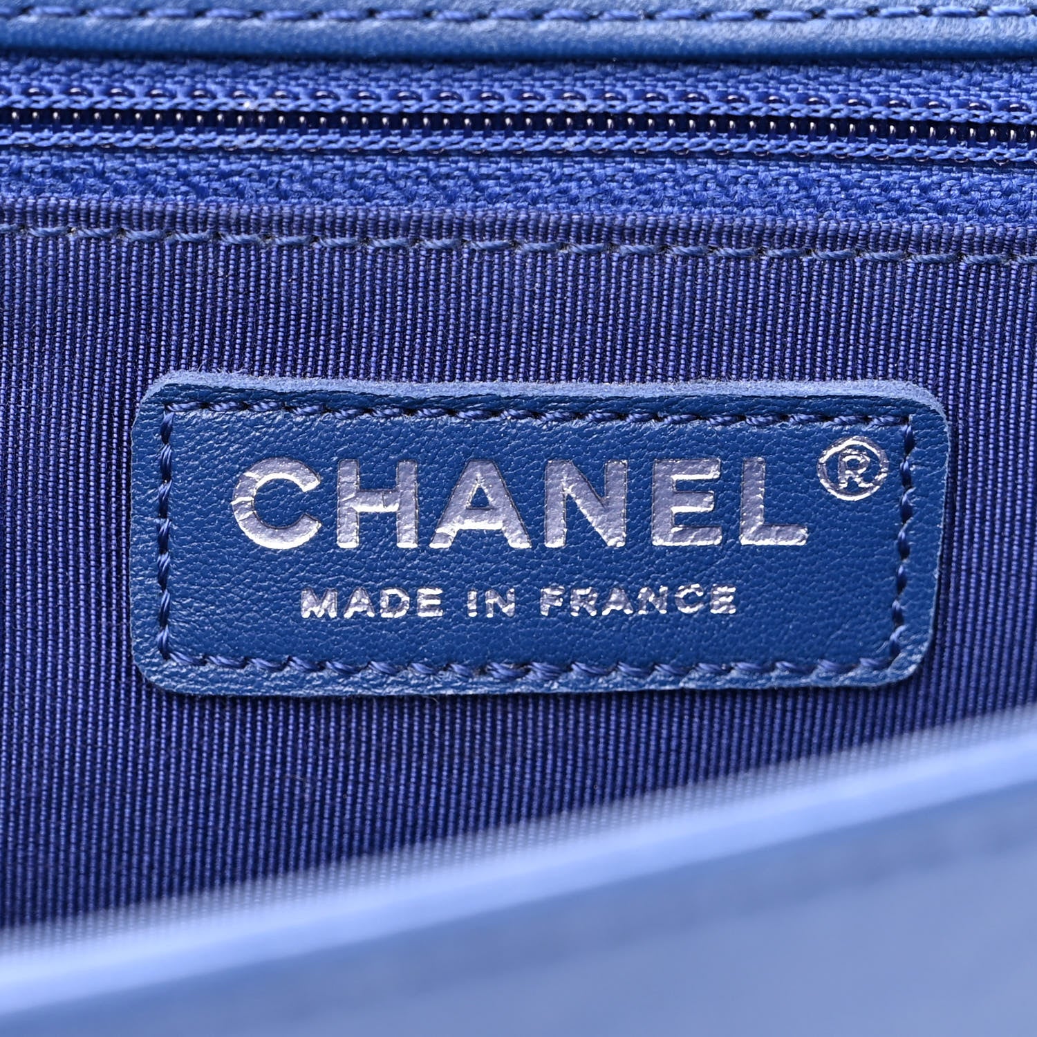 Chanel Lambskin Quilted New Medium Boy Flap Blue 6 of 10