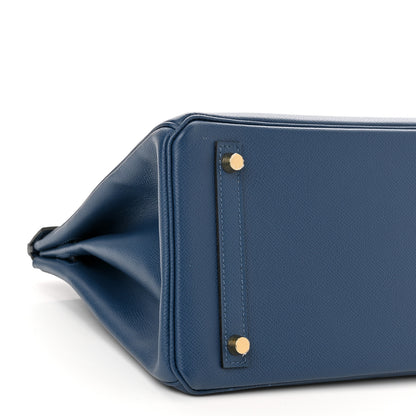 Hermes Epsom Birkin 30 Deep Bleu 9 of 11