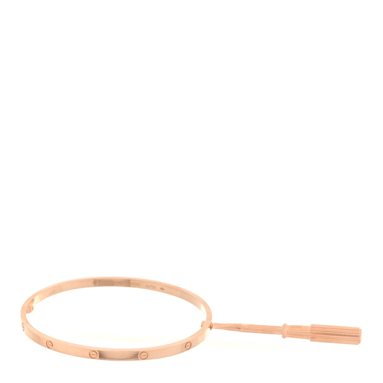 Cartier 18K Pink Gold Small LOVE Bracelet 19 3 of 7